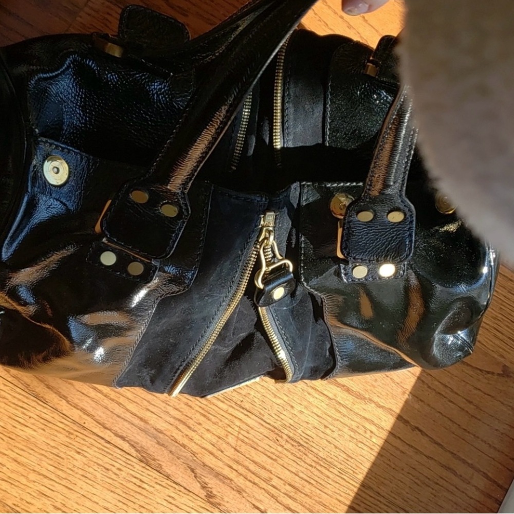 Authentic Jimmy Choo Expandable Satchel - Picture 9 of 11